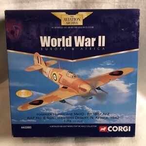 Die-Cast Hawker Hurricane Plane by Corgi New in Box